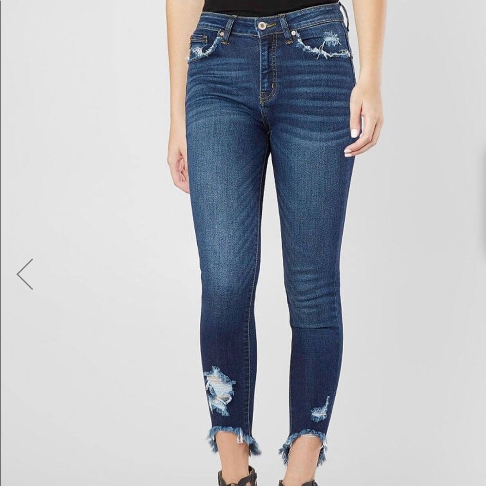 KanCan Mid-Rise Ankle Skinny Stretch Jean